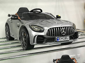 Дитячий електромобіль Mercedes-Benz AMG GTR, підсвічування днища, колір графітовий металік