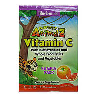 Вітамін C для дітей, Смак Апельсину, Rainforest Animalz, Bluebonnet Nutrition, 2 жувальні цукерки