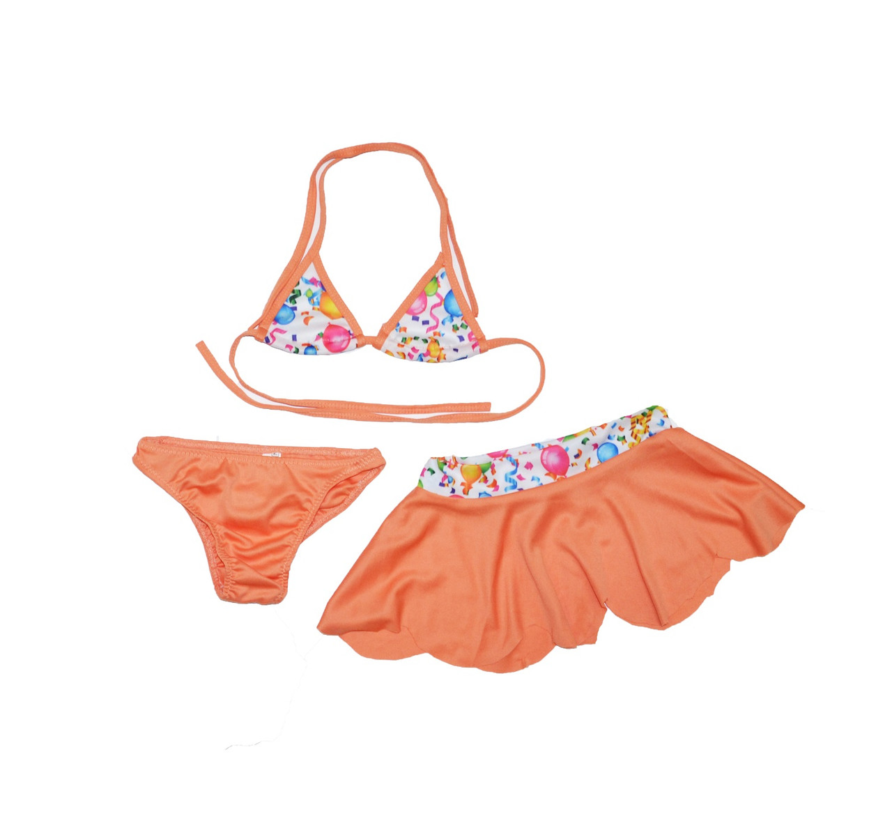 Купальник-трійка для дівчинки красивий