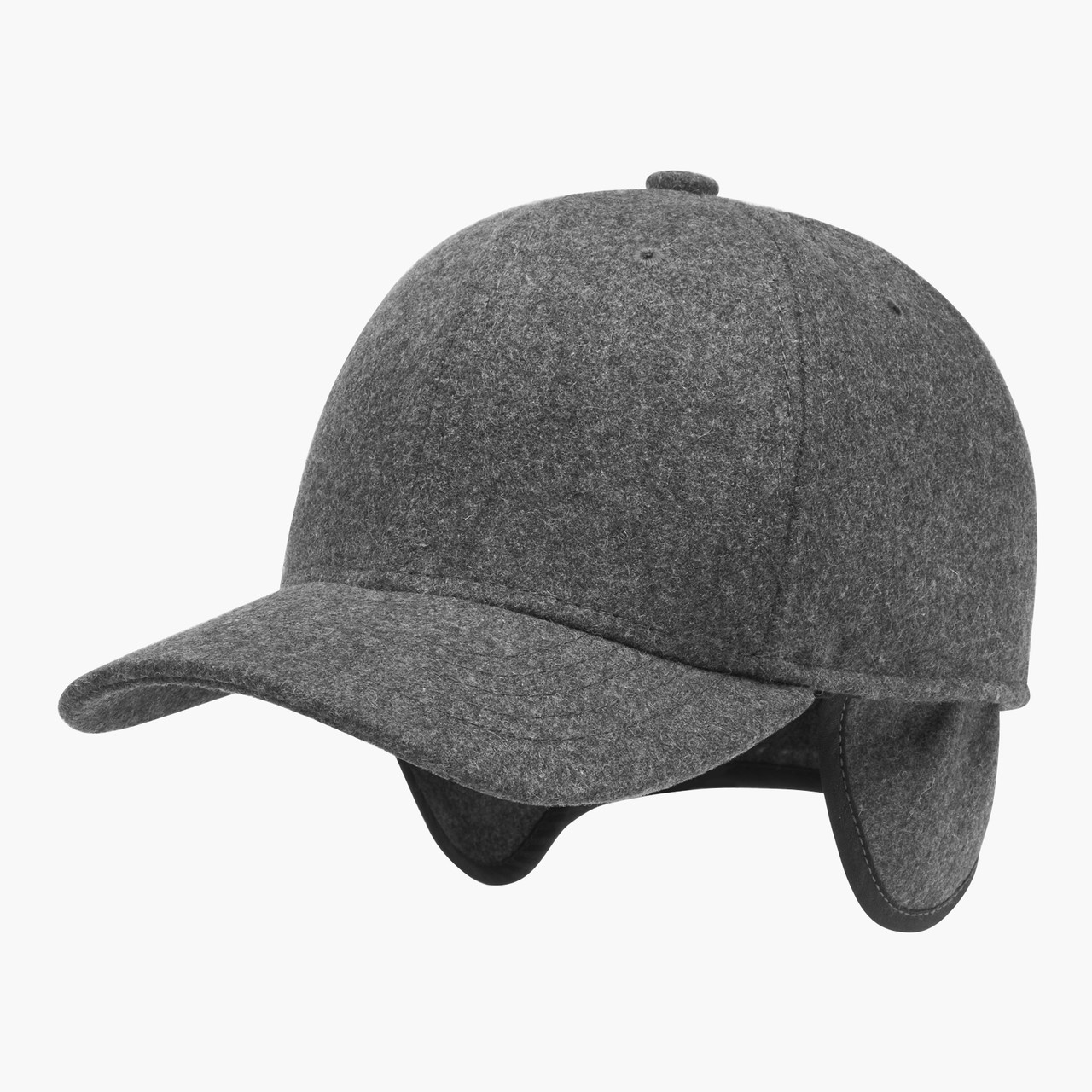 Кепка бейсболка чоловіча зимова з вушками INAL blank S / 53-54 Сірий 265253