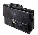Чоловічий портфель зі штучної шкіри 302974A чорний, фото 2