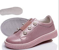 Туфлі мокасини для дівчинки дитячі кросівки рожеві 26 27