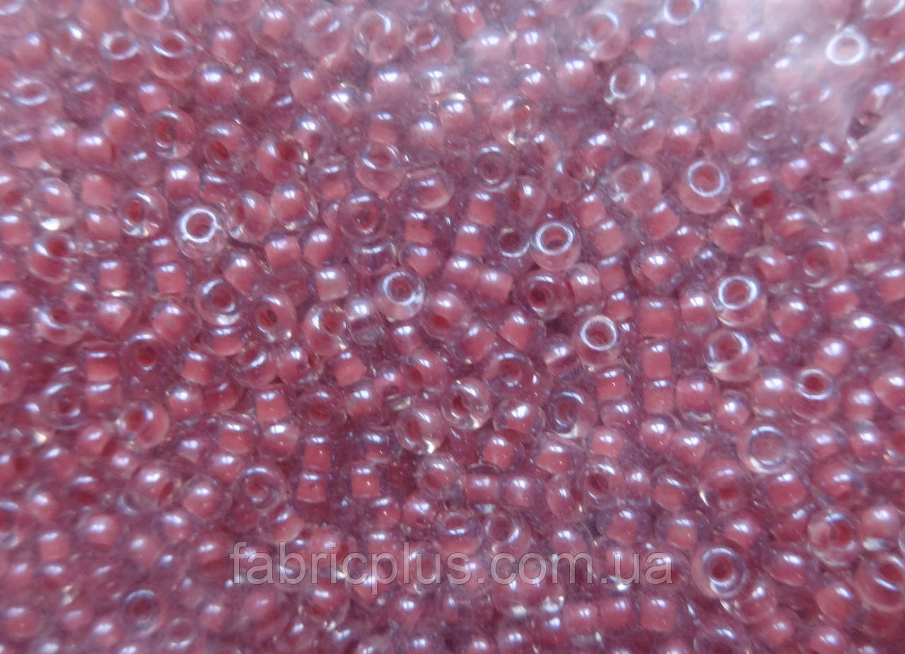 Бісер 10/0 пофарбований No 38695 рожевий темний 500 г., фото 1