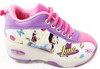 Кроссовки на роликах Disney с LED подошвой "Luna" детские (размер 36 -37)