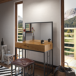 Трюмо в стилі лофт металеве Ренн