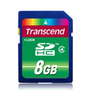 SDHC class 4 Transcend 8GB