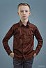 Сорочка коричнева для хлопчика 4066-1