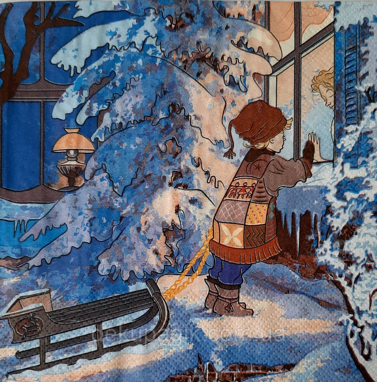 Серветка для декупада 33х33см, НГР-30, фото 1