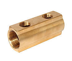 Гребінка колекторна балка 3/4"х1/2"х2 виходи ASCO Armatura