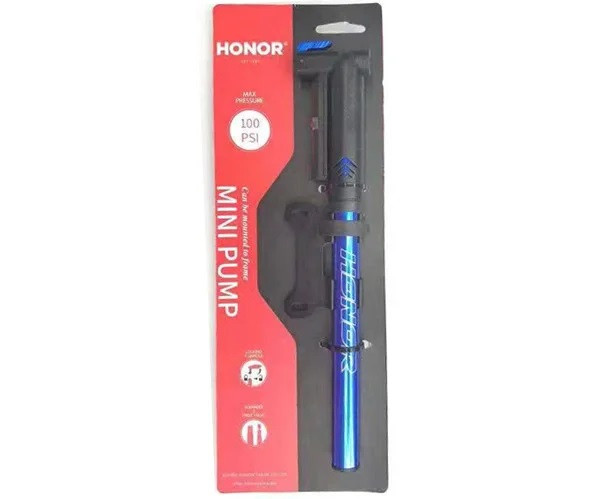 Велосипедний Насос з манометром QT-015 Hobor, фото 1