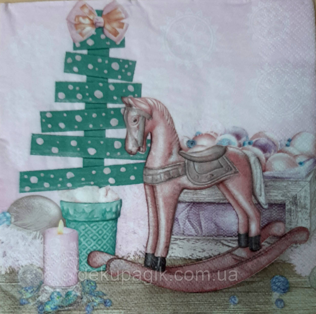 Серветка для декупажа 33х33см, НГР-39, фото 1