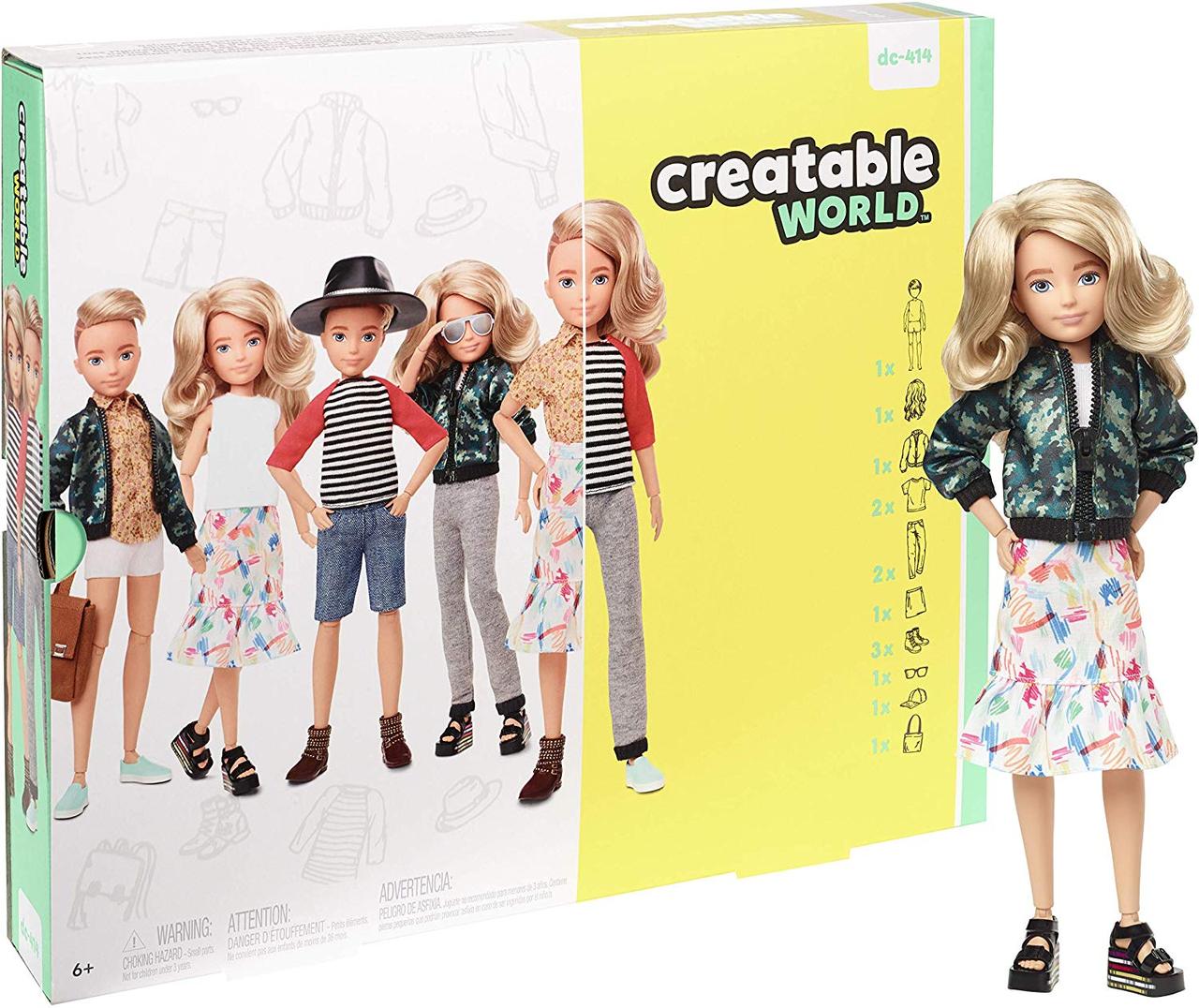Лялька Creatable World Blonde Wavy Hair Створюваний світ світле хвилясте