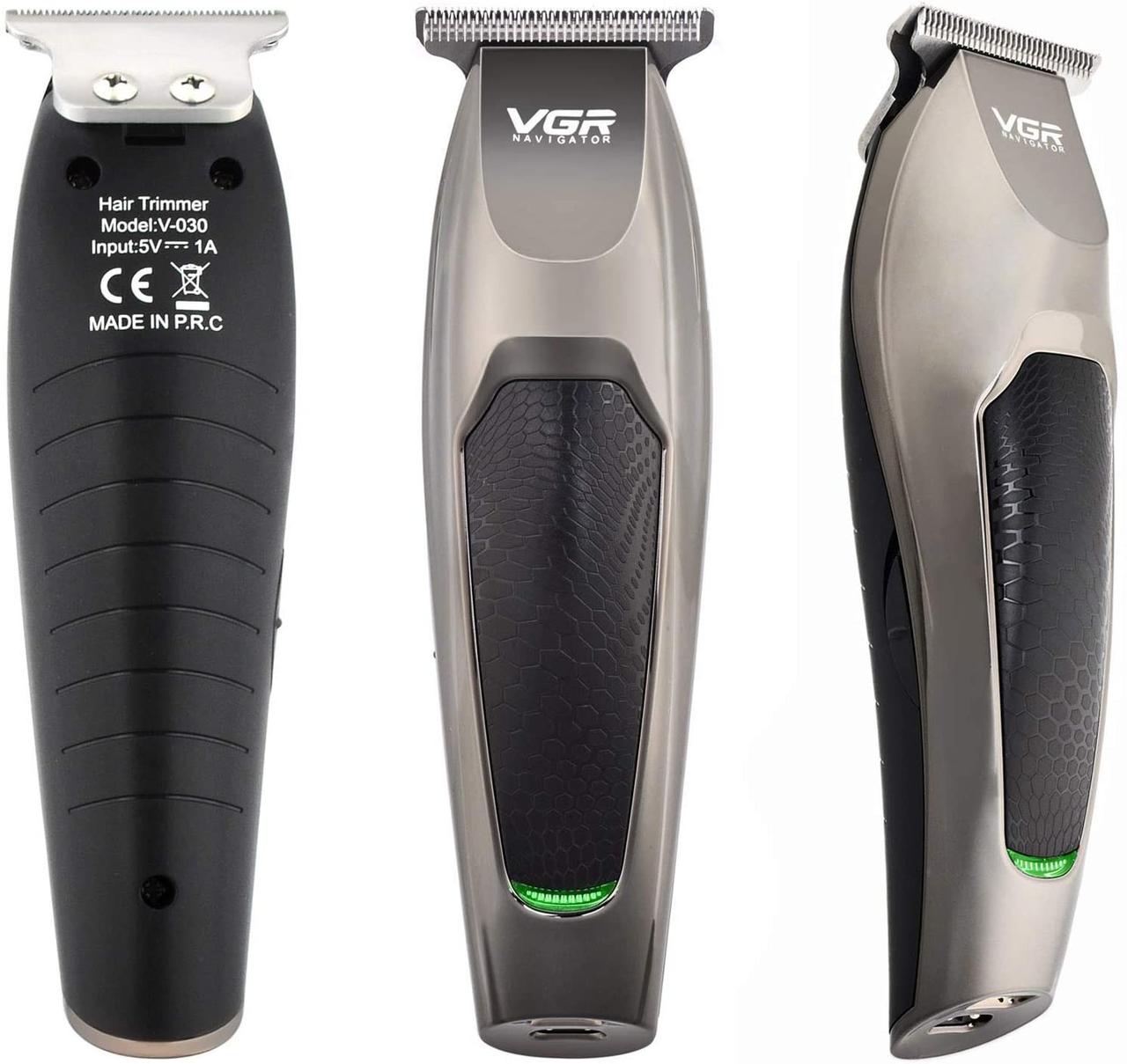 Професійна машинка для стриження, електробритва VGR Navigator Professional V-030 USB 5 насадок