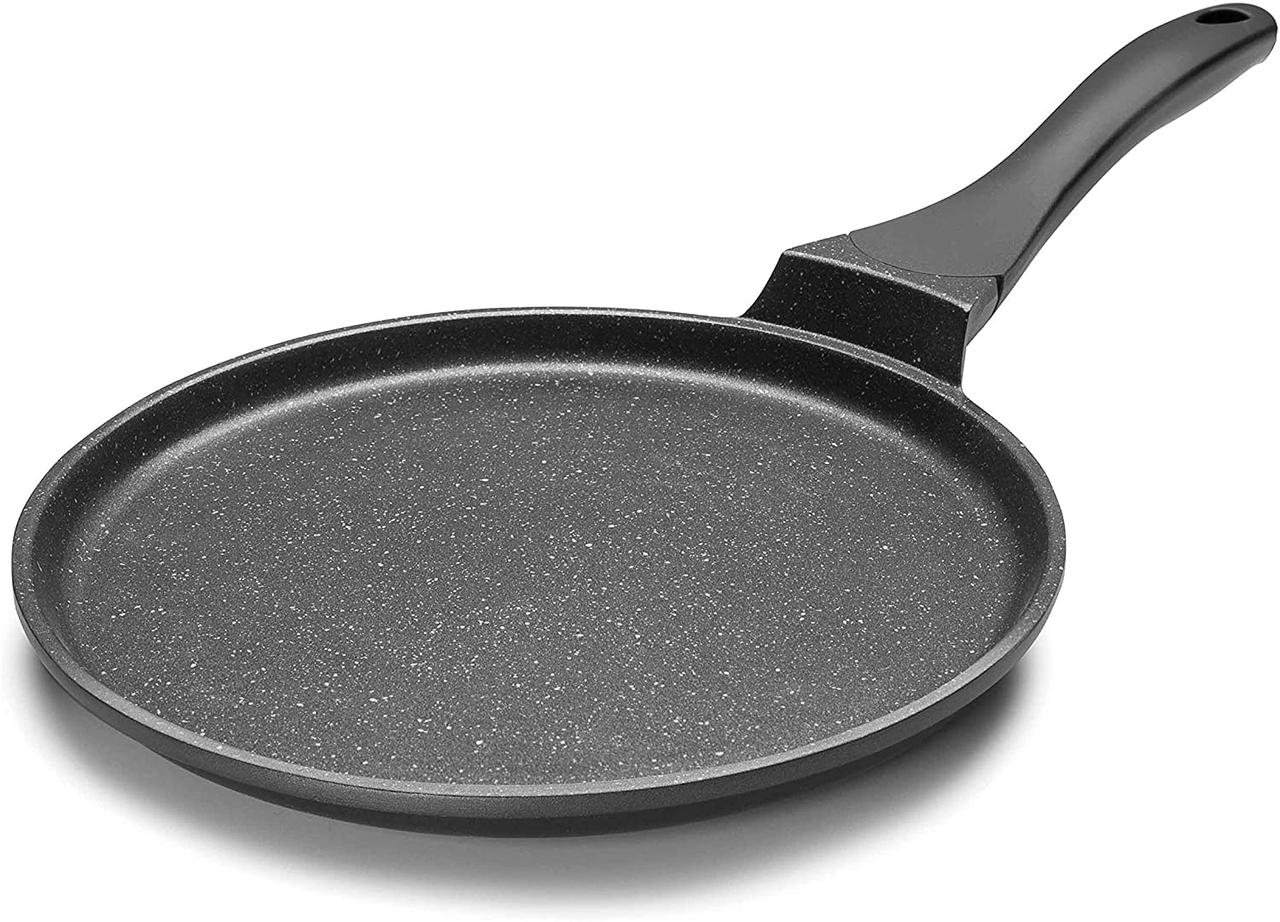 Сковорода млинна "Eco-Piedra Black" 24х1.8см з алюмінію з антипригарним покриттям Lacor