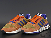 Чоловічі кросівки Dragon Ball Z x Adidas ZX500 RM Son Goku Orange Purple D97046, фото 5