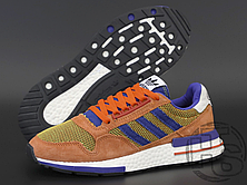 Чоловічі кросівки Dragon Ball Z x Adidas ZX500 RM Son Goku Orange Purple D97046, фото 3