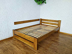 Дерев'яне ліжко двоспальне для спальні з масиву натурального дерева "Лабелія" від виробника, фото 3