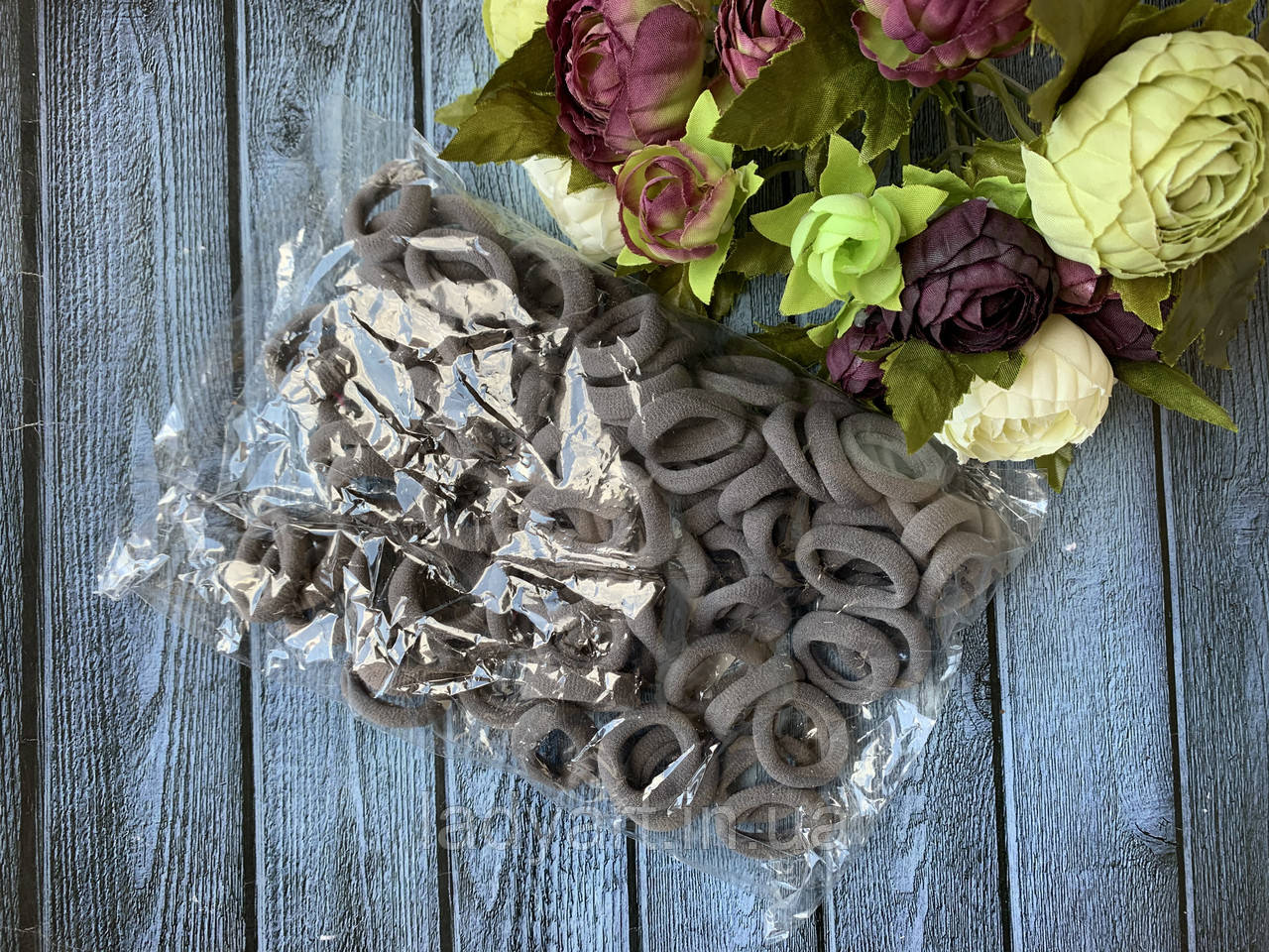 Гумка Калуш 2,7 см, 100 шт/уп сірого кольору, фото 1