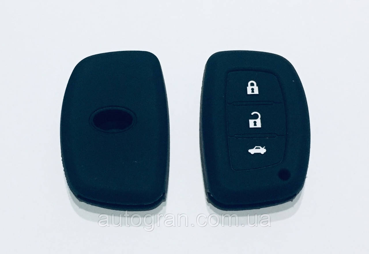 Силіконовий чохол на смарт-ключ Kia 3 кнопки, фото 1