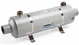 Шведський теплообмінник для басейну спіральний титановий Pahlen Hi-Flow Titan 40 кВт