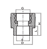Муфта з внутрішньою різьбою 25×3/4F K0088.PRO Koer (Чехія), фото 3