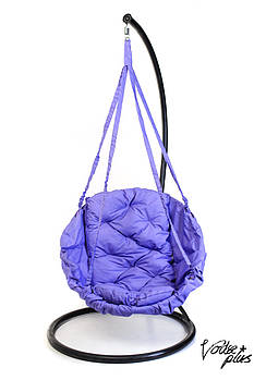 Підвісне Крісло гойдалка-гамак з підставкою Kospa Бузок (120 кг) - прямокутна подушка