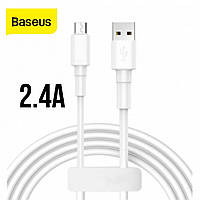 USB Micro Baseus mini 2.4А White