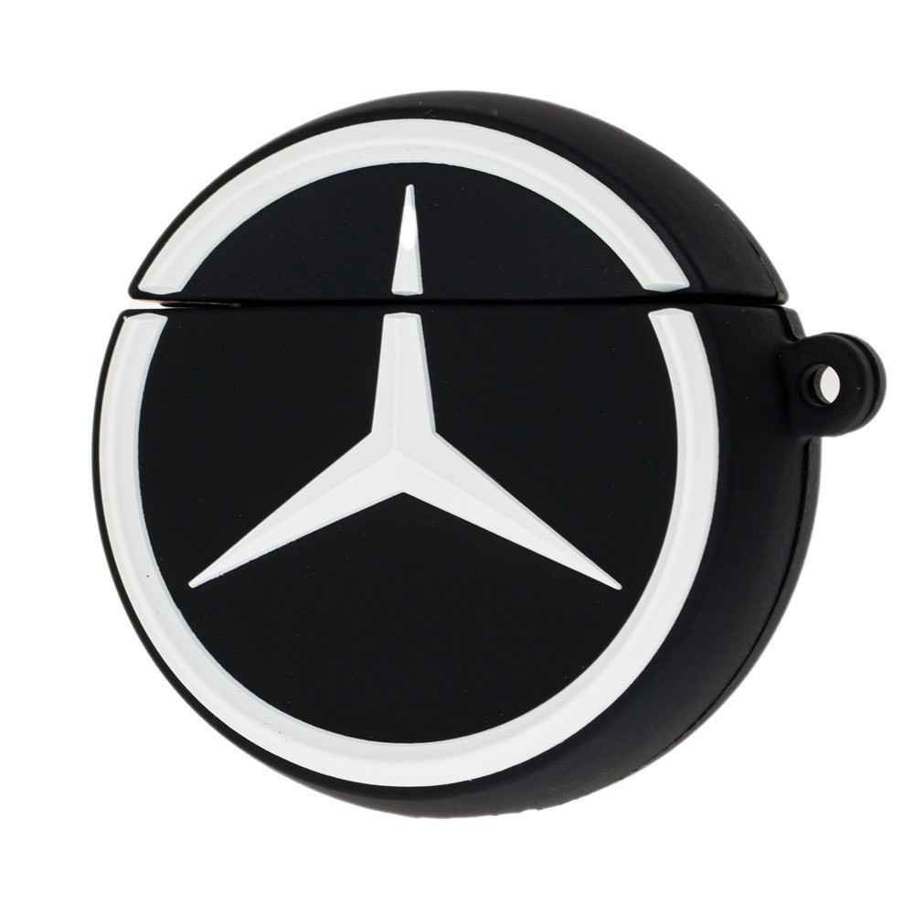 Силіконовий чохол Alitek для навушників Apple AirPods 1 / 2 Mercedes + карабін
