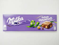 Молочний шоколад з горішком Milka Whole HazelNuts, 300 g