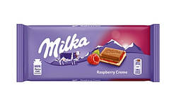 Шоколад Milka Raspberry Creme (з малиною), 100 г