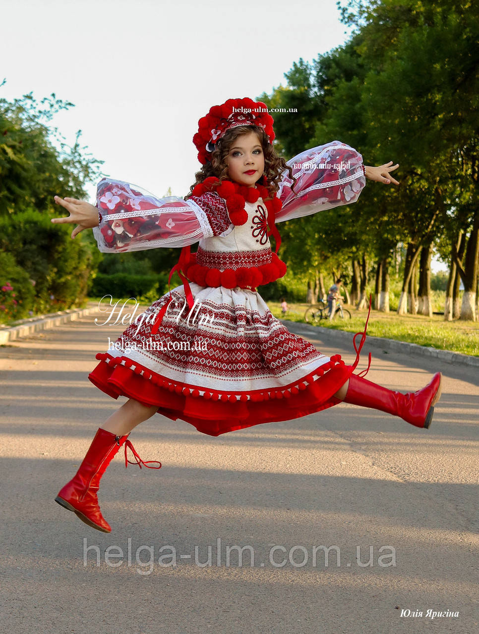 Спідничка з плетеним поясом "МарциПані" (літо) черв. 152, фото 1