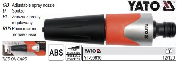 Зрощувач прямий 1/2" YATO-99830