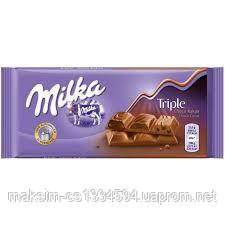 Шоколад Milka Triple (потрійний шоколад), 100 г