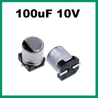 Конденсатор 100uF 10V (5х6мм) SMD - фото 1 - id-p1237285190