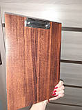 Кліпборд дерев'яний. Папка іменна з логотипом А5 та А4 формат, фото 6