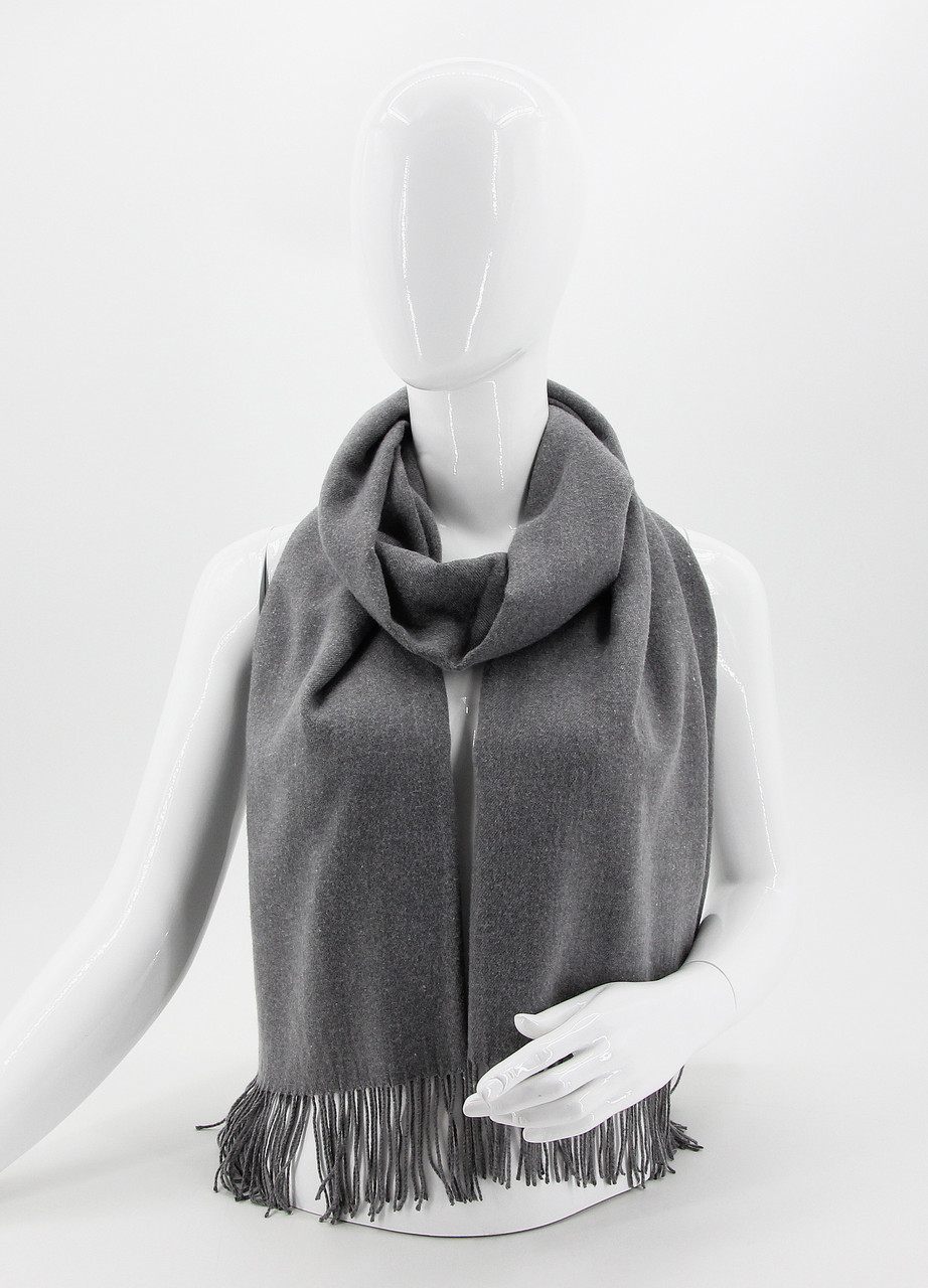 Шарф M&JJ Мармаріс Світло-сірий меланж 190х70 см (8249), фото 1