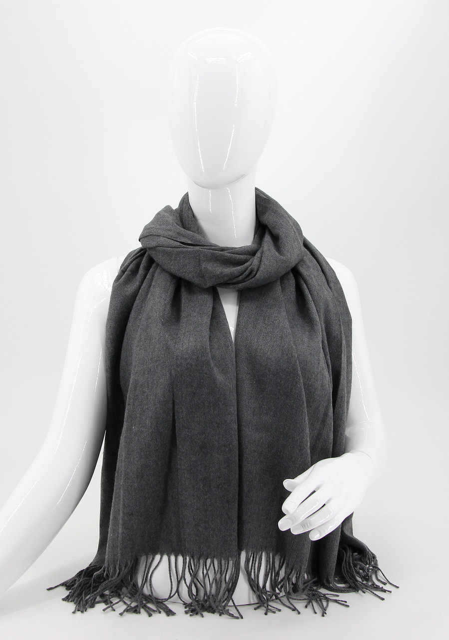 Шарф жіночий M&JJ Мармарис Антрацит/Меланж 190х70см (8101), фото 1