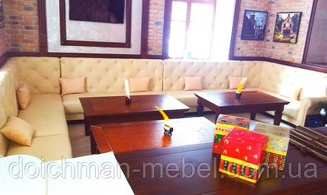 М'які шкіряні меблі для ресторанів, кафе, барів, готелів купити в Україні