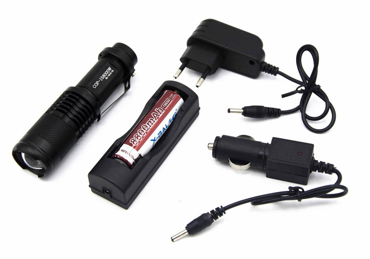 Ліхтар Police BL-T1812/ Li-ion 18650 / 1 х Cree XML T6/ Zoom/