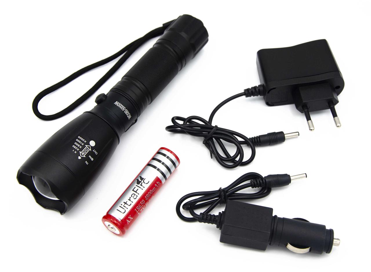 Ліхтар Police WD-080/ Li-ion 18650 або 3хААА/ 1 х Cree XML T6/ /