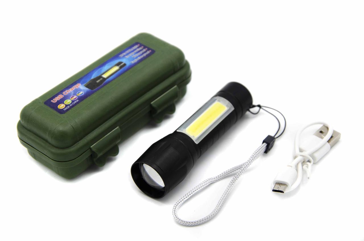 Ліхтар Police BL-B511/ Вбудований акумулятор Li-ion 18650/ ЗУ microUSB/