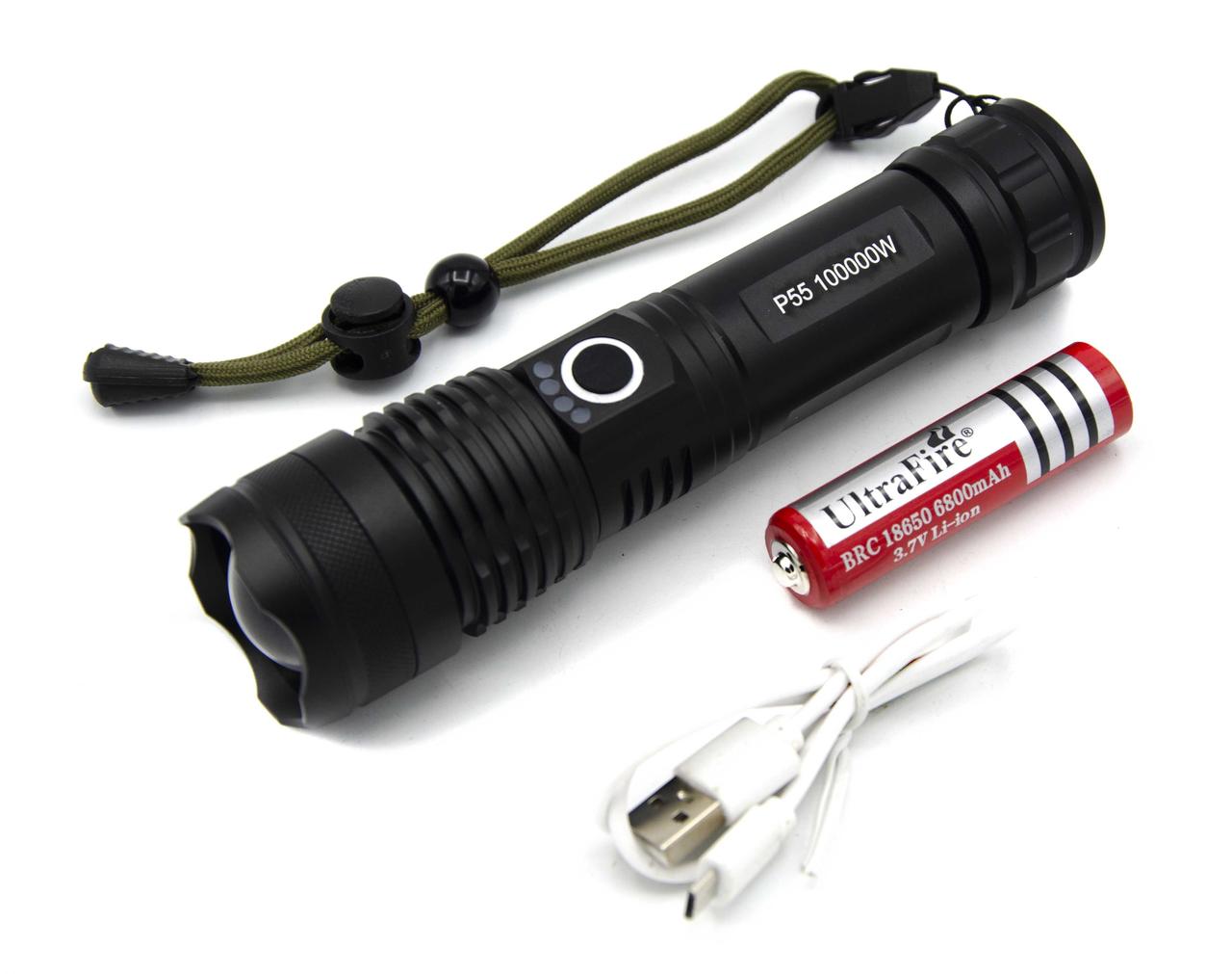 Ліхтар Police P55/ Li-ion 1*18650 або 3хААА/ P50 LED/