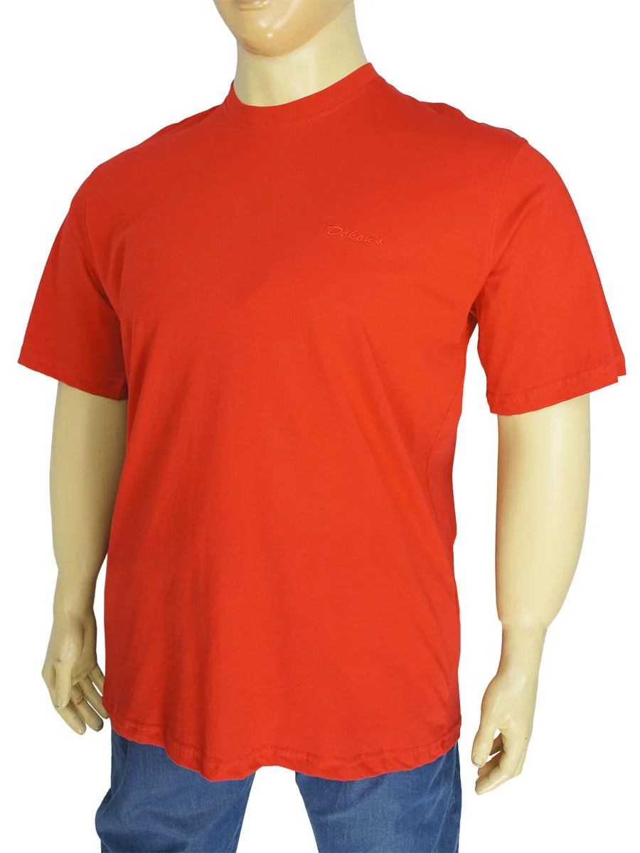 Яскрава чоловіча футболка Dekons 1256-SB червоного кольору великого розміру, фото 1