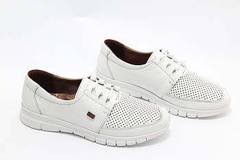 Кросівки жіночі Doren 20115-007-beyaz шкіряні білі 36