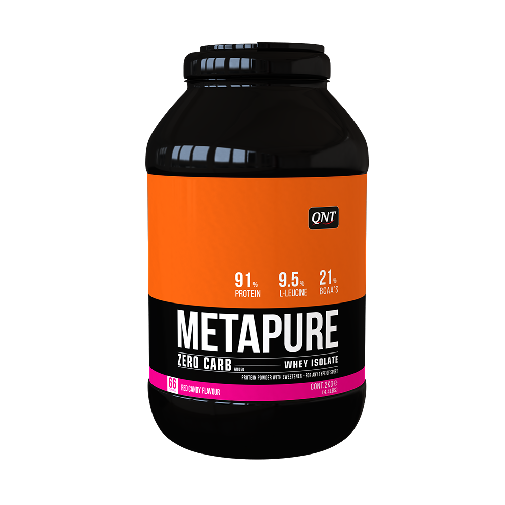 Сироватковий протеїн ізолят QNT Metapure ZC Isolate (400 g) Кюнт red candy