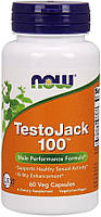 Бустер тестостерона Now Foods TestoJack 100 (60 капс) нау фудс