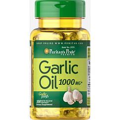 Екстракт часнику Puritan's Pride Garlic Oil тисяча mg (100 капс) пурітанс прайд