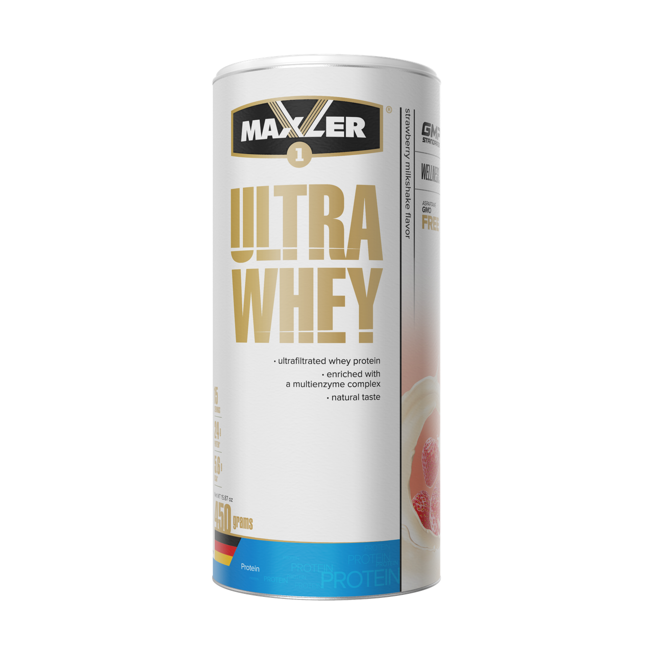 Комплексний протеїн Maxler Ultra Whey (450 г) макслер ультра вей strawberry milkshake