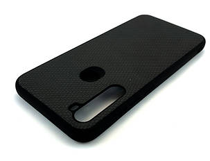Чохол для Xiaomi Redmi Note 8T накладка Carbon Silicone бампер протиударний чорний, фото 2