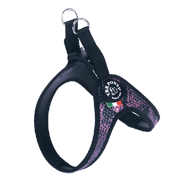 Шлея Tre Ponti Fashion Python Purple, размер XXS №1(1-3 kg) пластиковая застежка